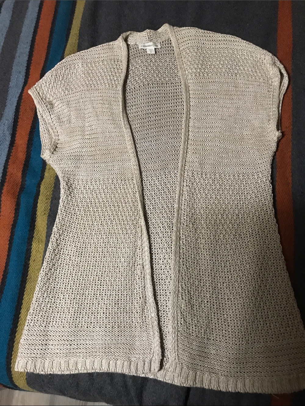 Coldwater Creek Cardigan small Linen Blend